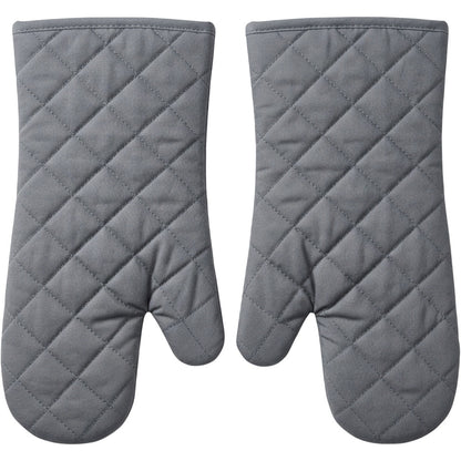 Flins Quilted Cotton Oven Mitt Pair Slate